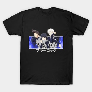 blue lock anime - Yoichi Isagi Baro and Nagi T-Shirt